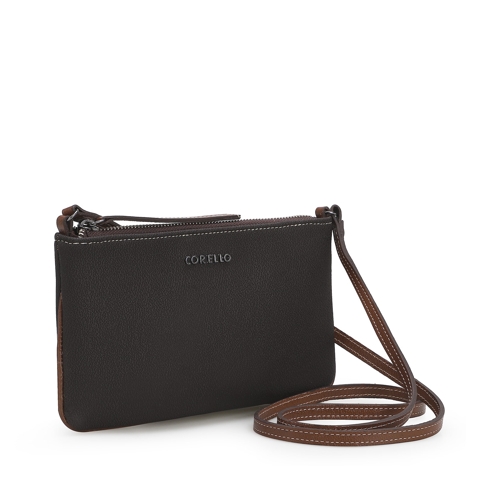 Bolsa Transversal Firenze Café/Avelã