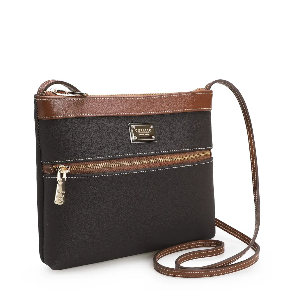 Bolsa Transversal Firenze Café/ Couro Marrom - imagem 2