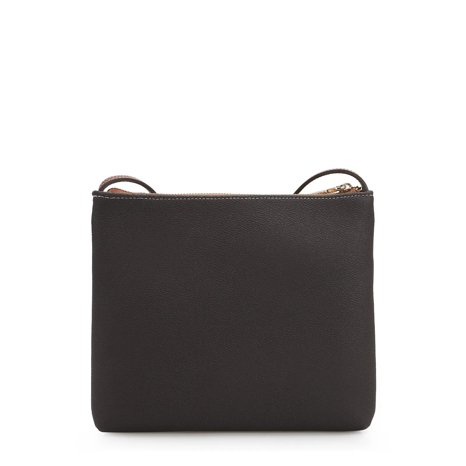 Bolsa Transversal Firenze Café/ Couro Marrom