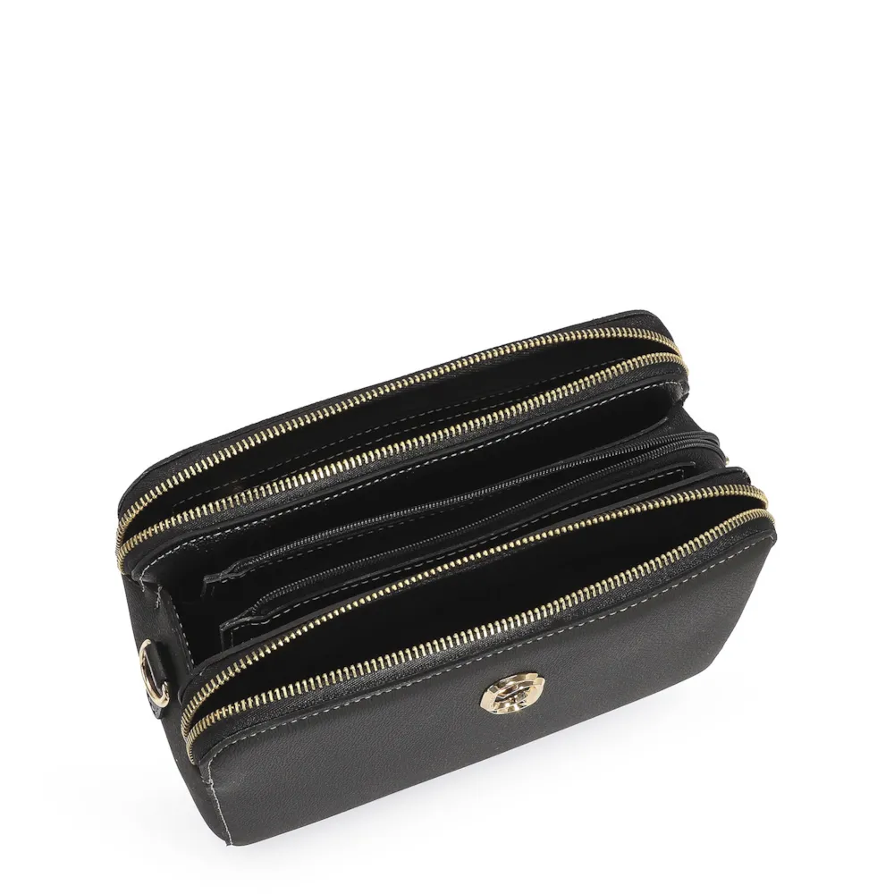 Bolsa Transversal Firenze/Couro Preto - imagem 4