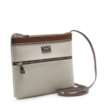 Bolsa Transversal Firenze Off White/Marrom - imagem 2