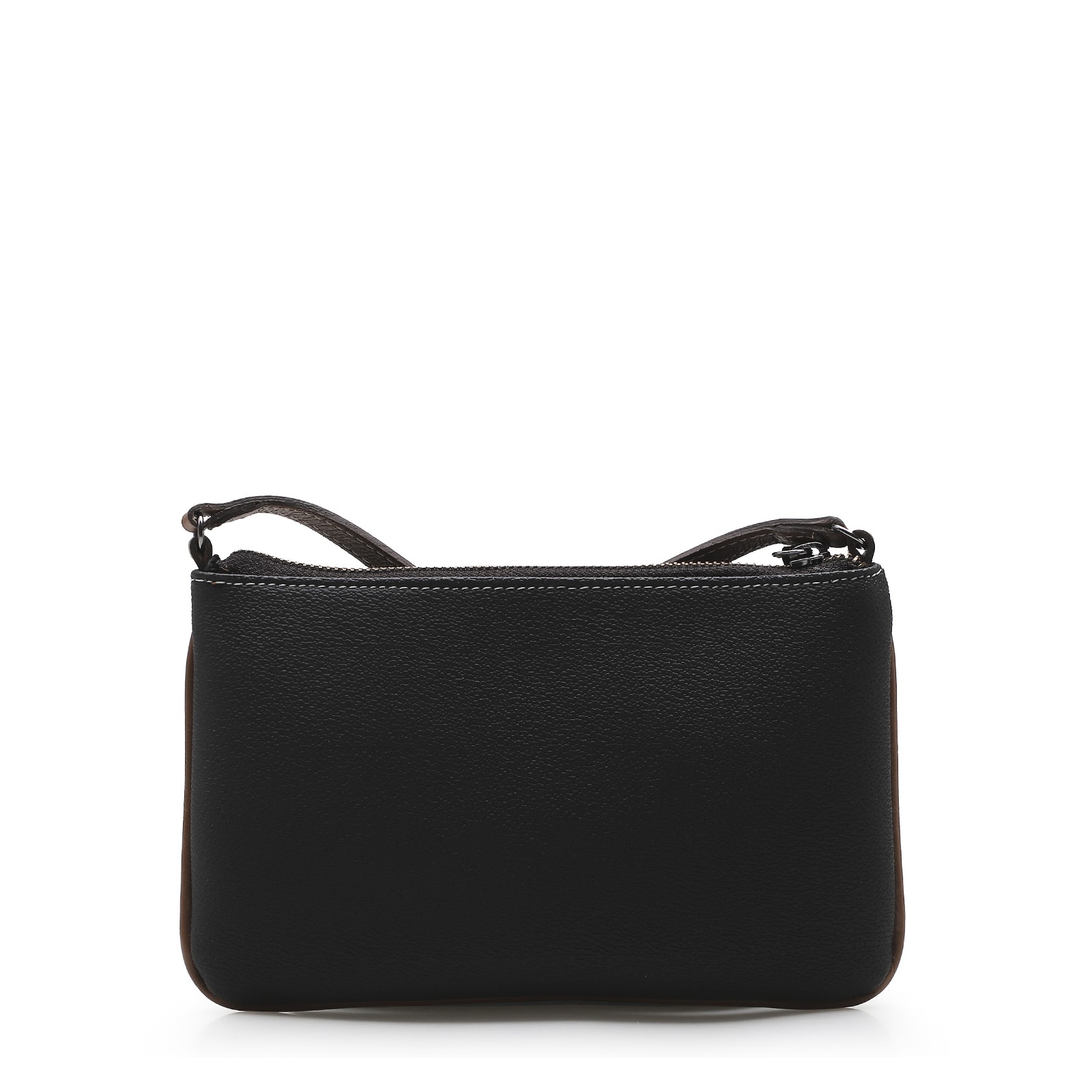 Bolsa Transversal Firenze Preta/Marrom