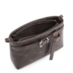 Bolsa Transversal Fivela Couro Estonado Marrom - imagem 4