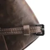 Bolsa Transversal Fivela Couro Estonado Marrom - imagem 7