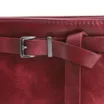 Bolsa Transversal Fivela Couro Estonado Vermelho - imagem 5