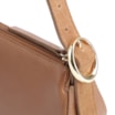 Bolsa Transversal Fivela Couro Marrom/Camurça Marrom - imagem 5