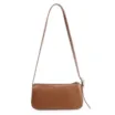 Bolsa Transversal Fivela Couro Marrom/Camurça Marrom - imagem 3