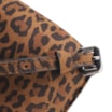 Bolsa Transversal Fivela Couro Nobuck Onça - imagem 7