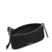 Bolsa Transversal Fivela Couro Preto/Camurça Preto - imagem 4