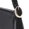 Bolsa Transversal Fivela Couro Preto/Camurça Preto - imagem 5