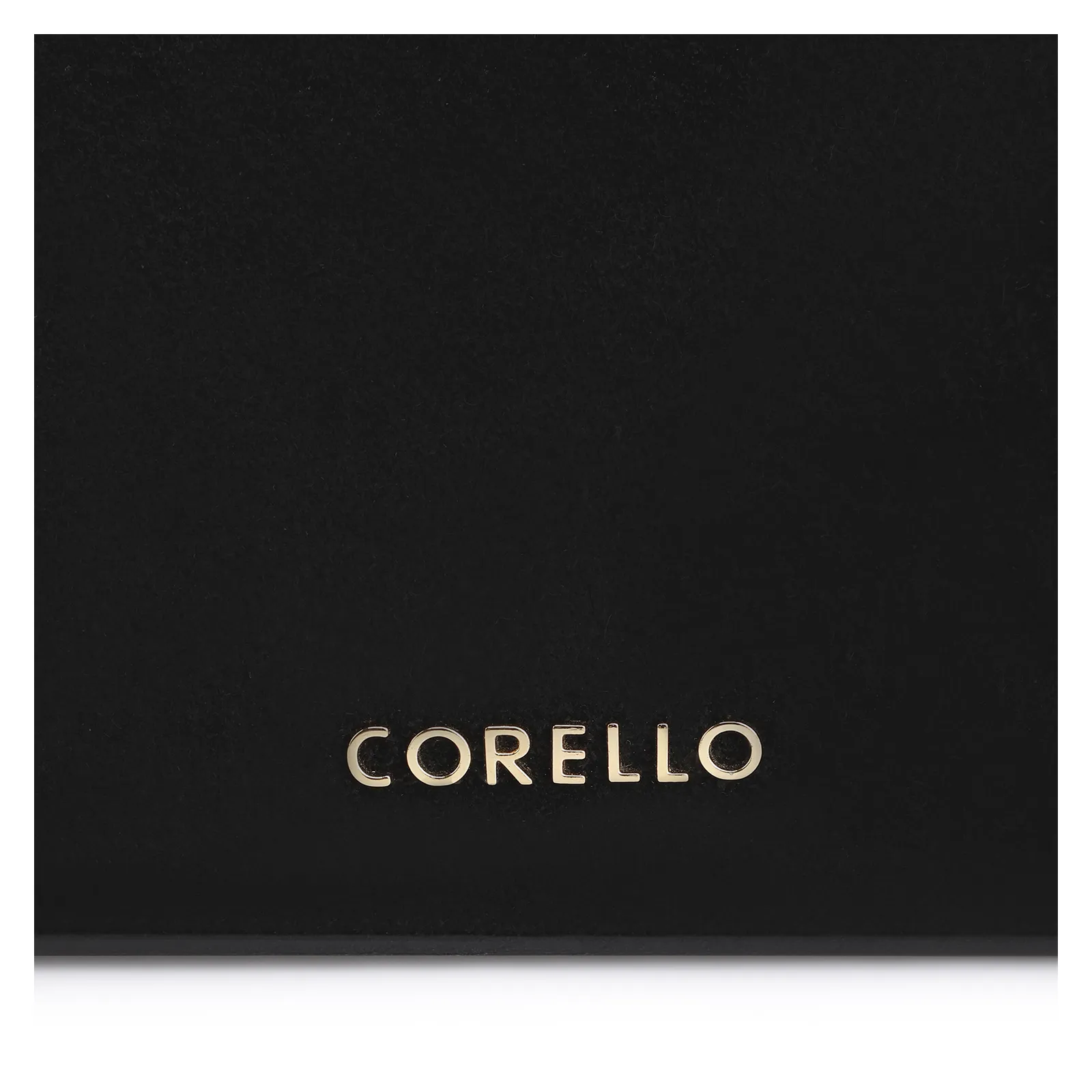 Bolsa Transversal Fivela Couro Preto/Camurça Preto