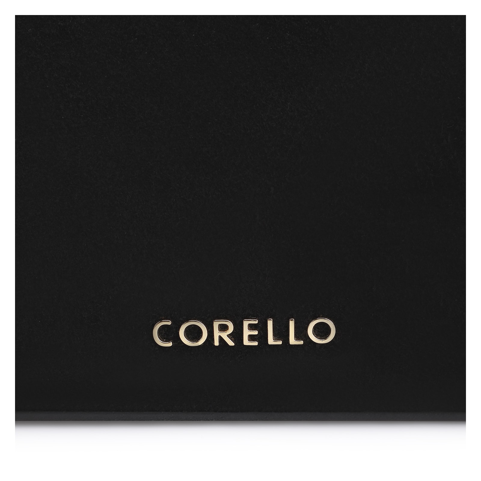 Bolsa Transversal Fivela Couro Preto/Camurça Preto
