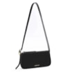 Bolsa Transversal Fivela Couro Preto/Camurça Preto - imagem 2