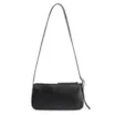 Bolsa Transversal Fivela Couro Preto/Camurça Preto - imagem 3