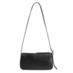 Bolsa Transversal Fivela Couro Preto/Camurça Preto - imagem 3