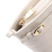 Bolsa Transversal Fivelas Couro Croco Off White - imagem 5