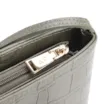 Bolsa Transversal Fivelas Couro Croco Verde - imagem 5
