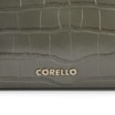 Bolsa Transversal Fivelas Couro Croco Verde - imagem 6