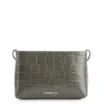 Bolsa Transversal Fivelas Couro Croco Verde - imagem 3