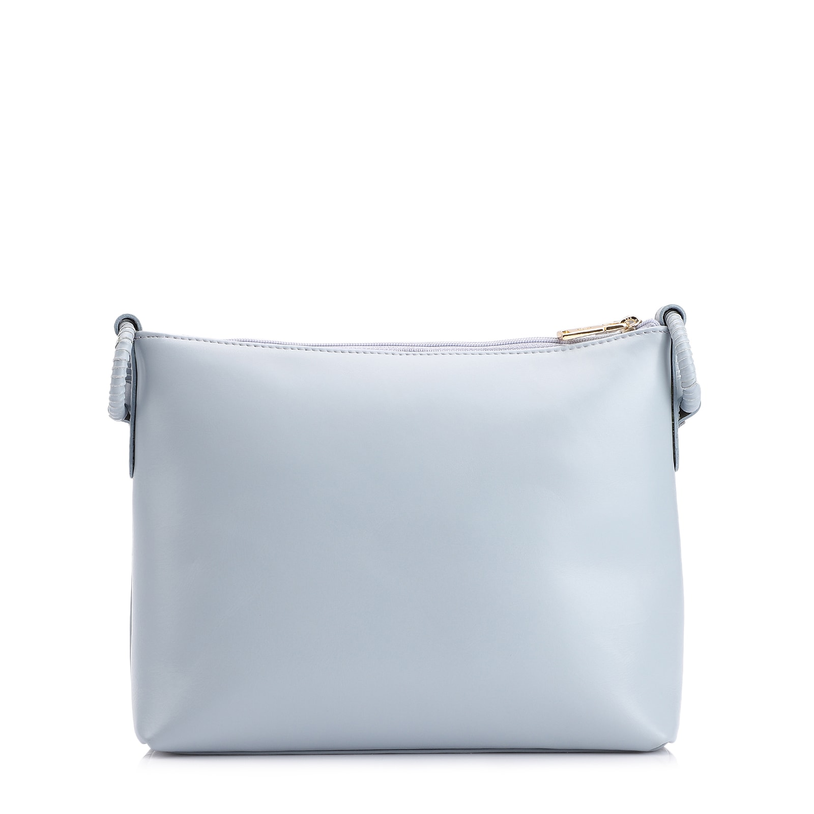 Bolsa Transversal Flor Couro Azul
