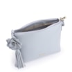 Bolsa Transversal Flor Couro Azul - imagem 4