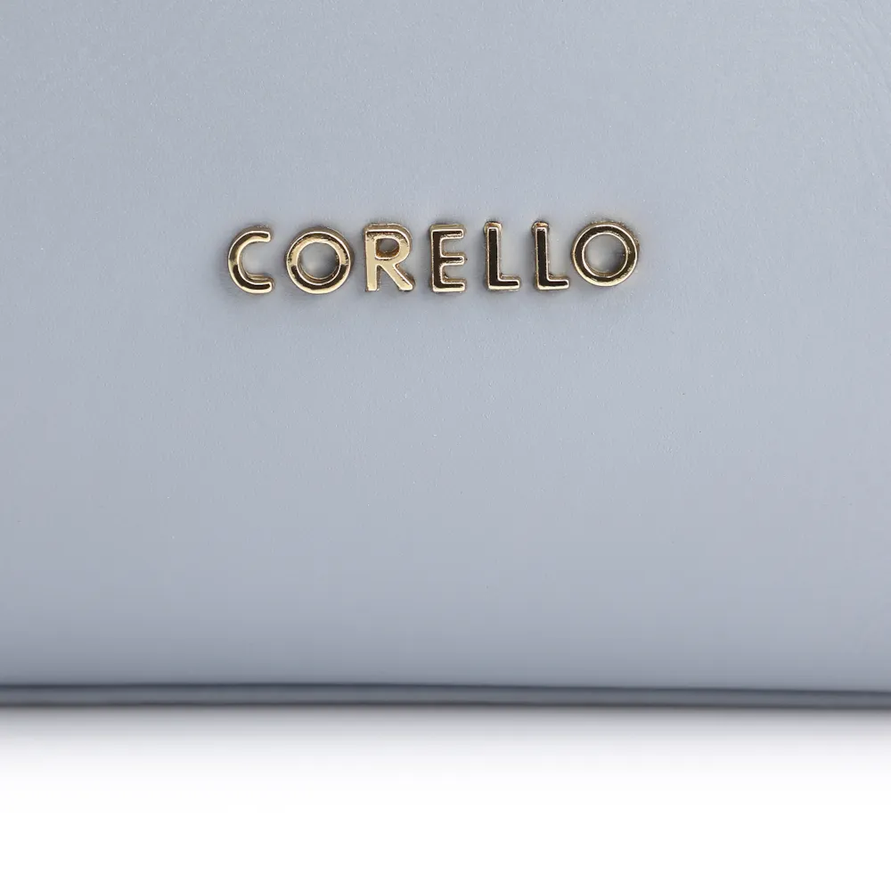 Bolsa Transversal Flor Couro Azul - imagem 6