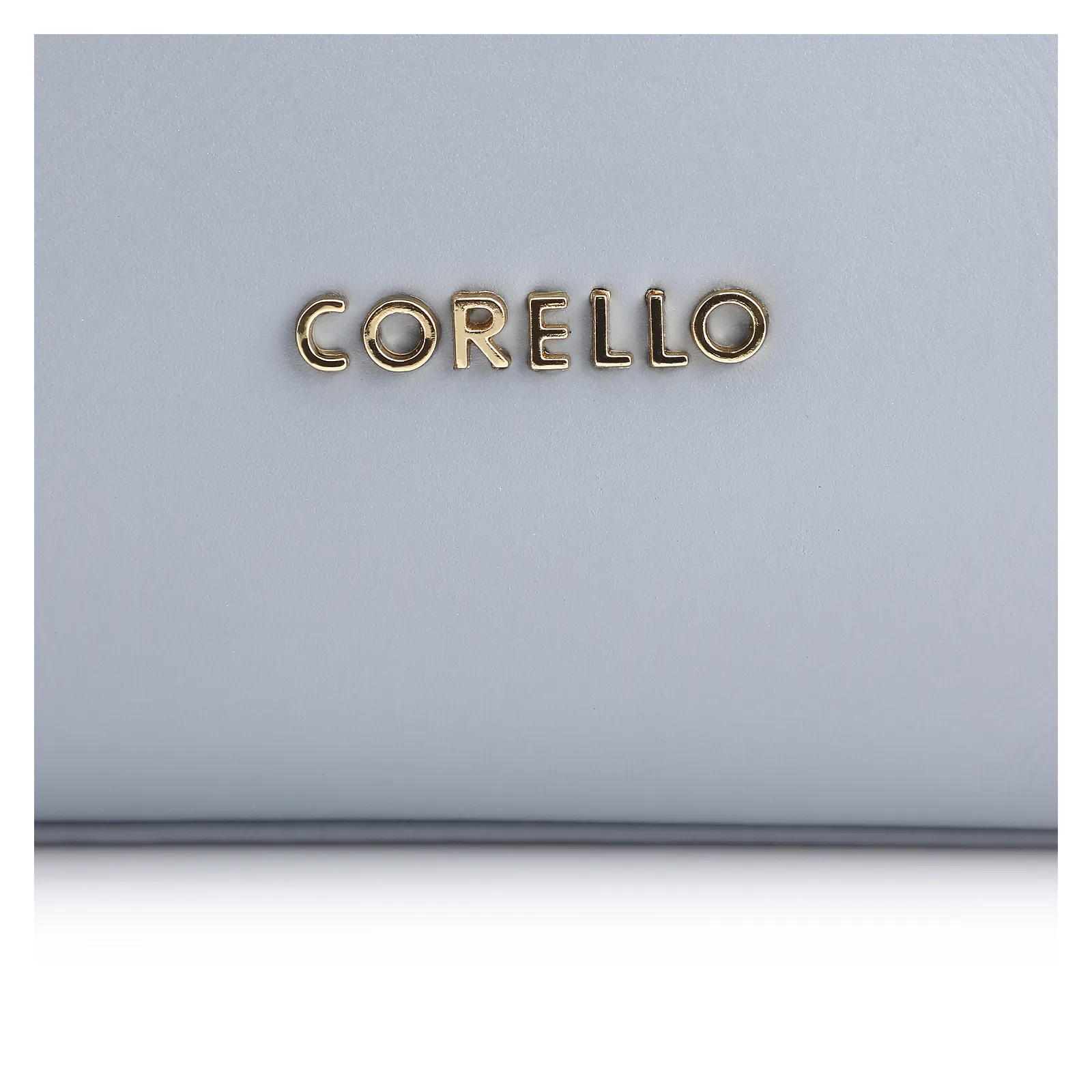 Bolsa Transversal Flor Couro Azul