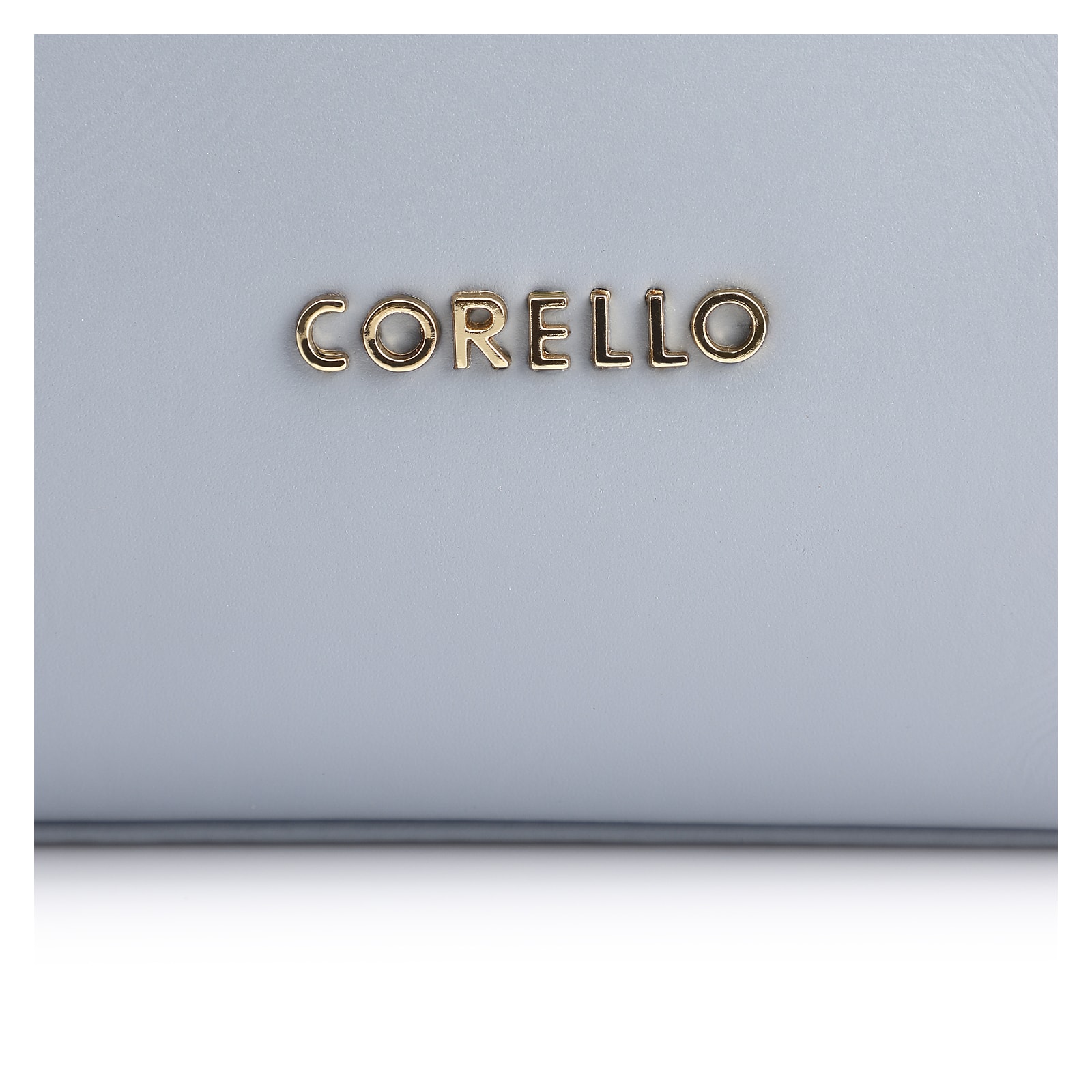 Bolsa Transversal Flor Couro Azul