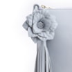 Bolsa Transversal Flor Couro Azul - imagem 7