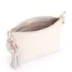 Bolsa Transversal Flor Couro Off White - imagem 4