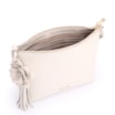 Bolsa Transversal Flor Couro Off White - imagem 4