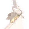 Bolsa Transversal Flor Couro Off White - imagem 5