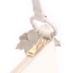 Bolsa Transversal Flor Couro Off White - imagem 5