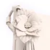 Bolsa Transversal Flor Couro Off White - imagem 7