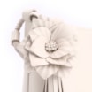 Bolsa Transversal Flor Couro Off White - imagem 7