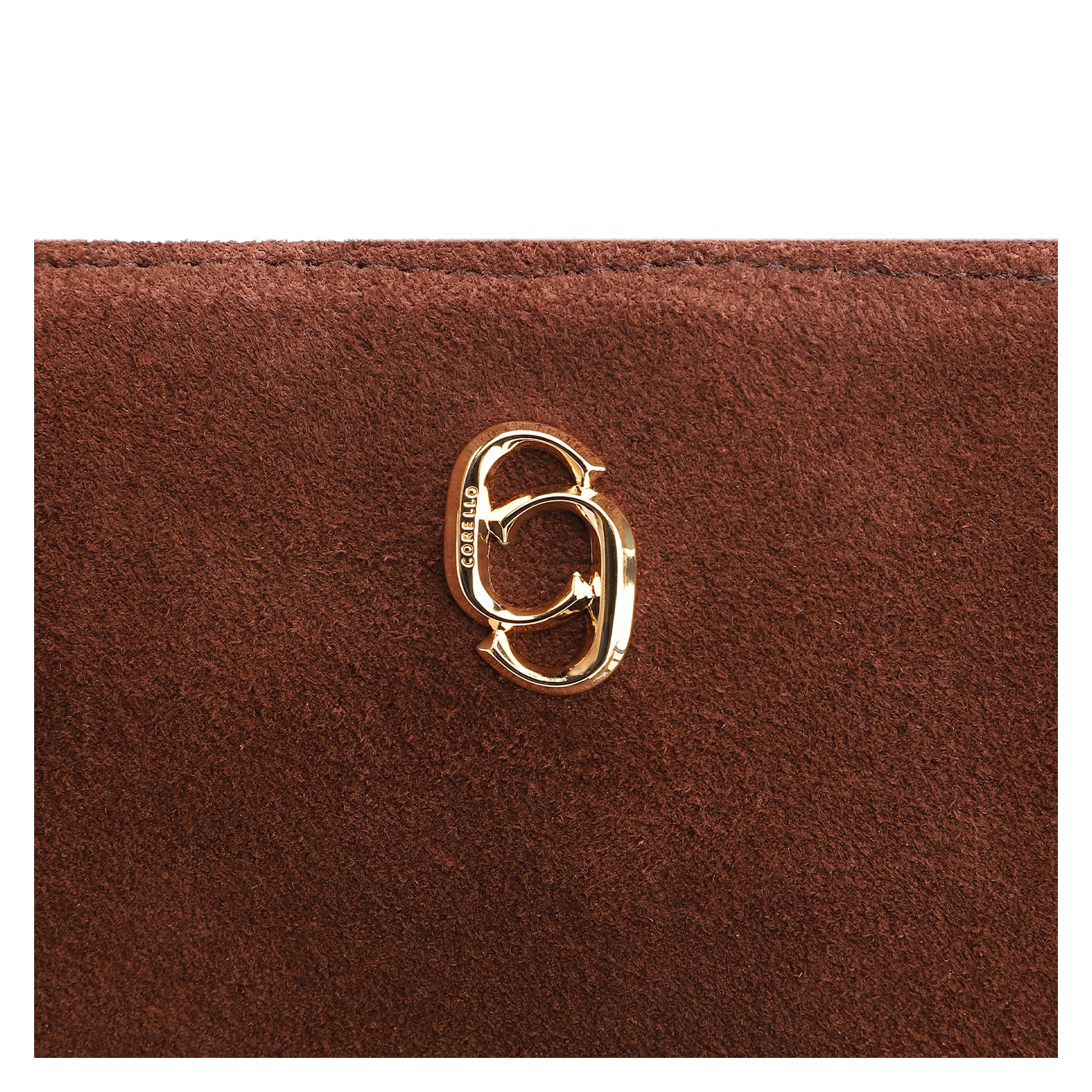 Bolsa Transversal Franjas Couro Camurça/Couro Marrom Escuro