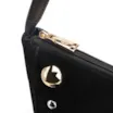 Bolsa Transversal Franjas Couro Camurça/Couro Preto - imagem 6