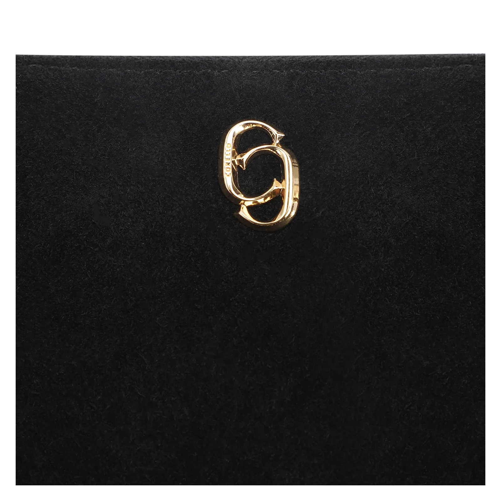 Bolsa Transversal Franjas Couro Camurça/Couro Preto