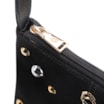 Bolsa Transversal Franjas Couro Camurça/Couro Preto - imagem 5