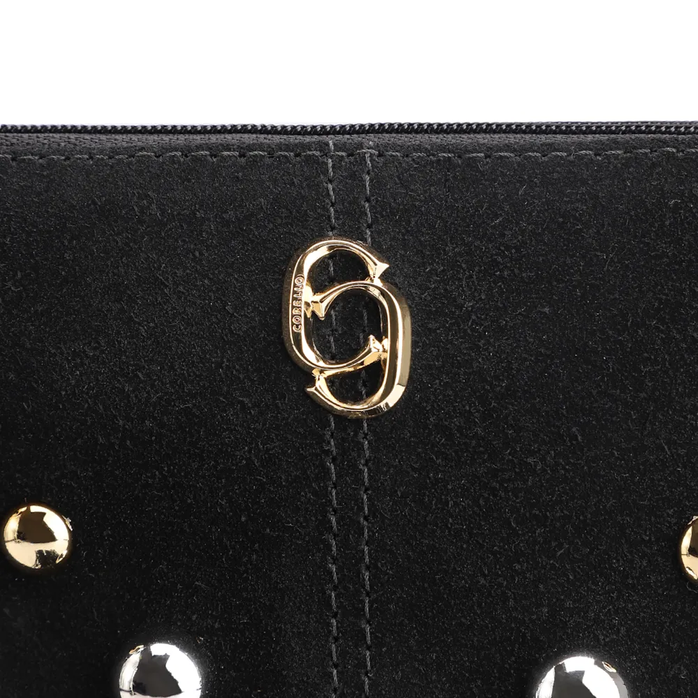 Bolsa Transversal Franjas Couro Camurça/Couro Preto - imagem 6