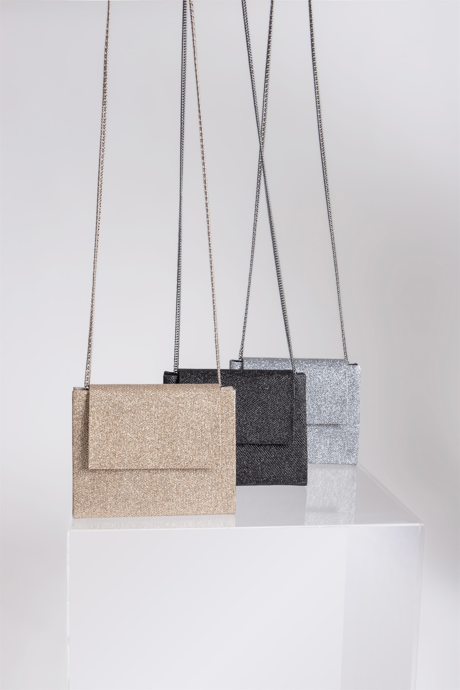 Bolsa Transversal Glam Alternativo Dourado