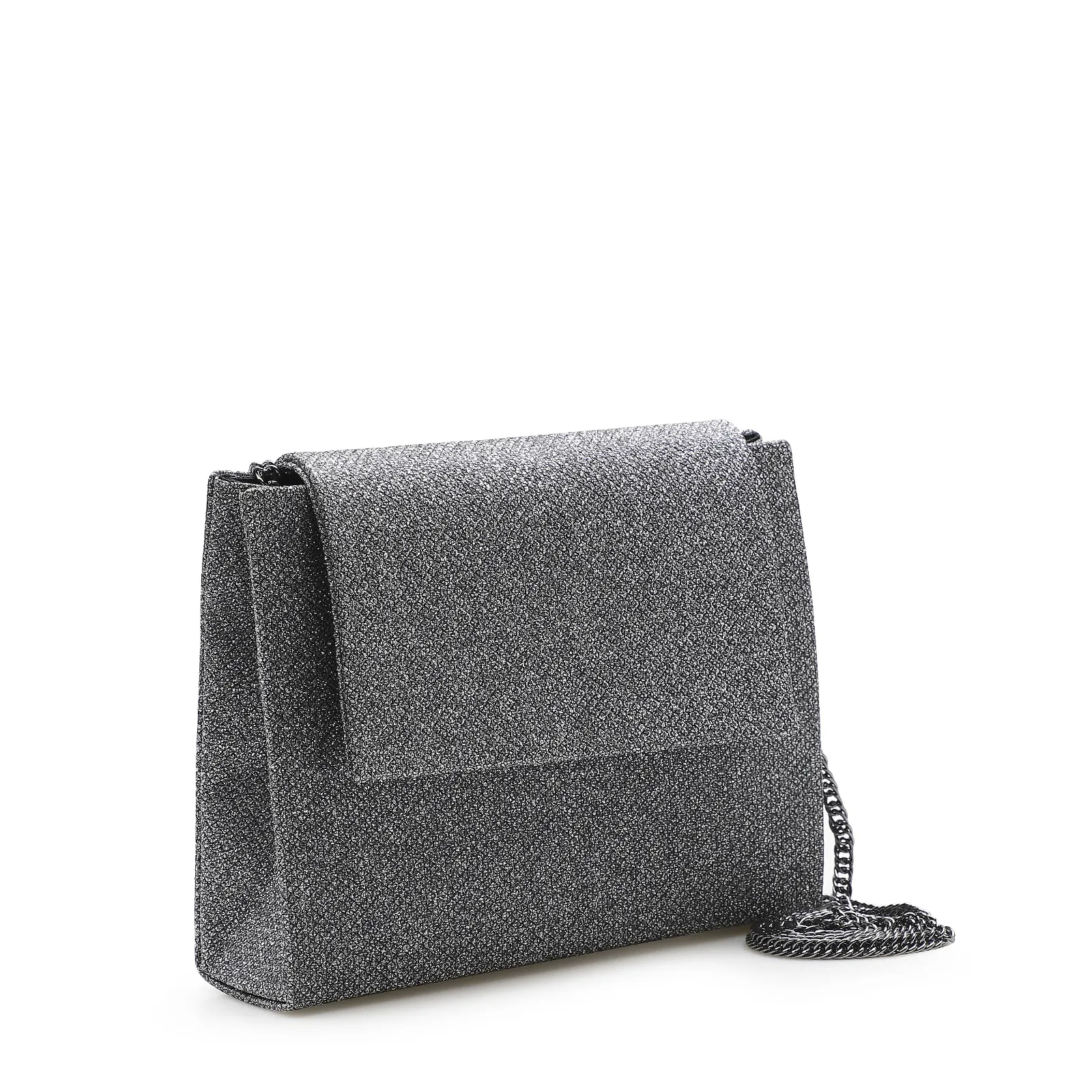 Bolsa Transversal Glam Alternativo Prata Velho