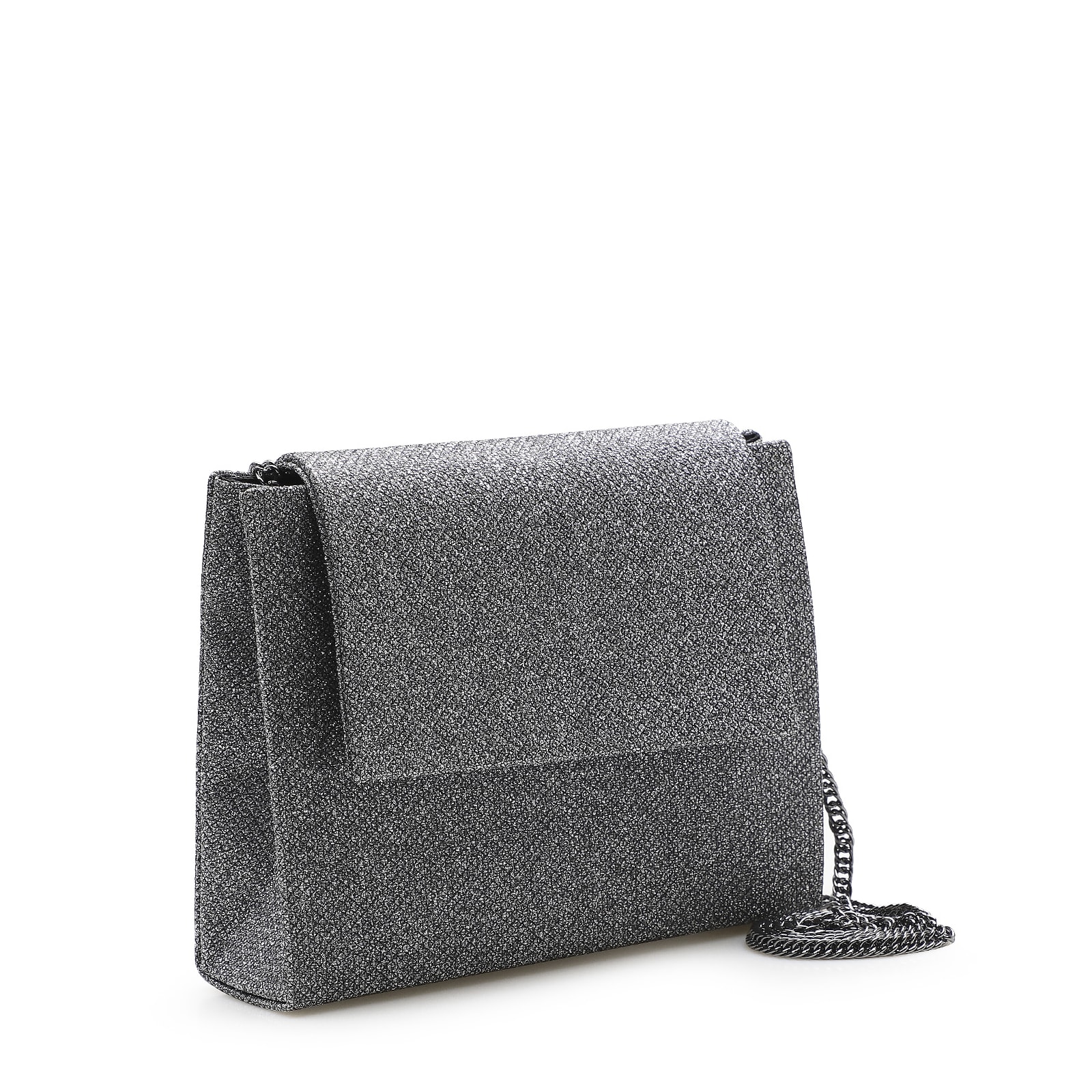 Bolsa Transversal Glam Alternativo Prata Velho