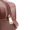 Bolsa Transversal Laser Cut Couro Camurça/Couro Marrom Escuro - imagem 5