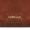 Bolsa Transversal Laser Cut Couro Camurça/Couro Marrom Escuro - imagem 6