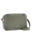 Bolsa Transversal Laser Cut Couro Camurça/Couro Verde - imagem 3
