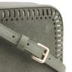 Bolsa Transversal Laser Cut Couro Camurça/Couro Verde - imagem 8