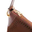 Bolsa Transversal Laser Cut Couro Camurça/Marrom - imagem 5