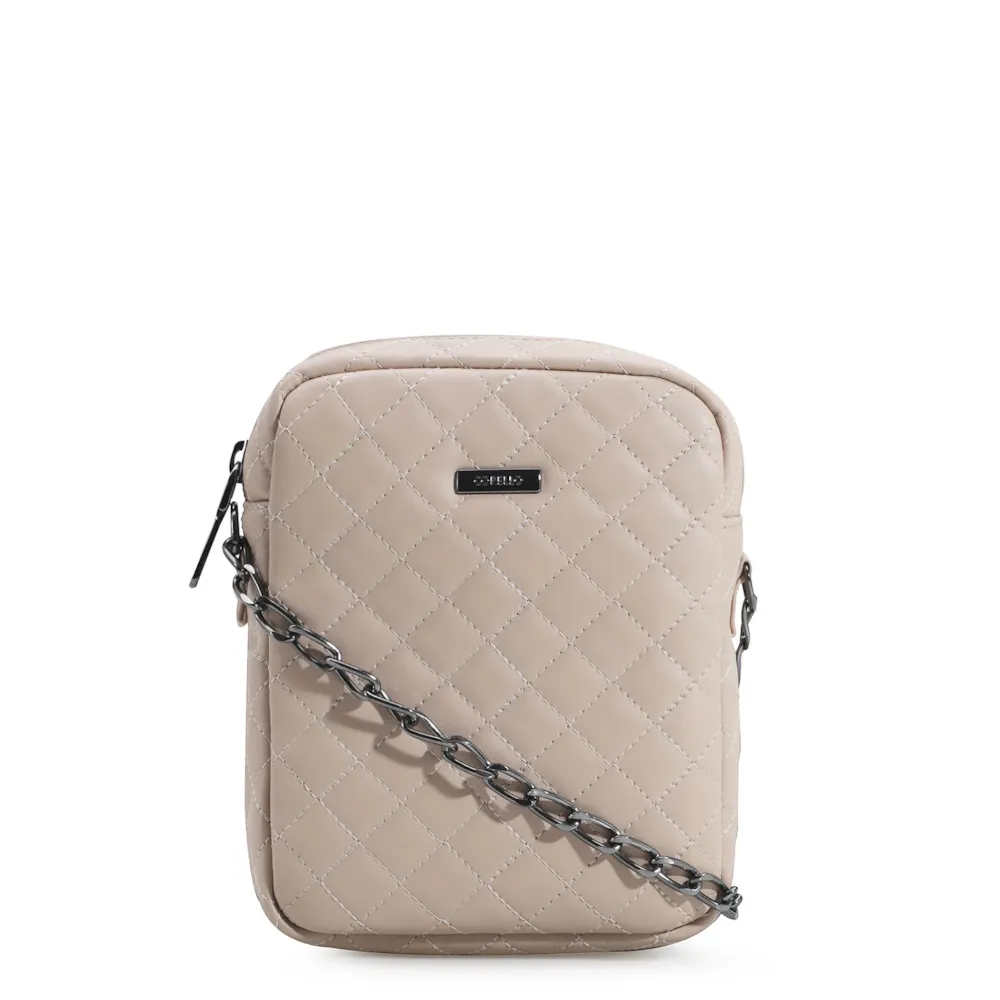 Bolsa Transversal Matelassê Alt Bege