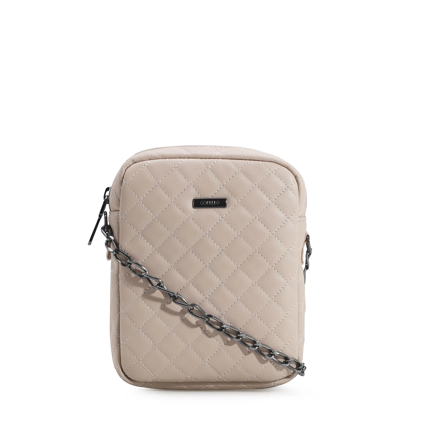 Bolsa Transversal Matelassê Alt Bege